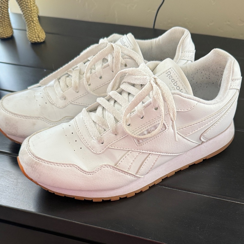 Reebok White Leather Sneakers